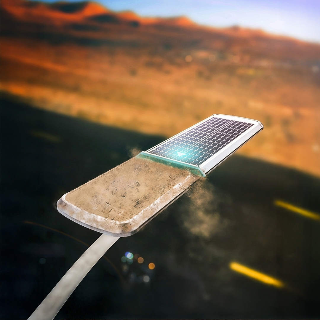 Automatic Cleaning Solar Street Lights